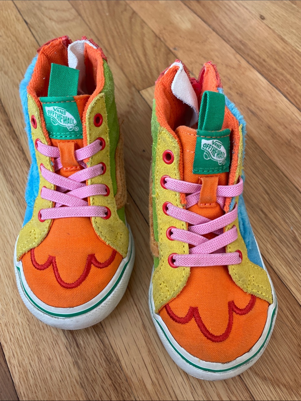 Vans Kids Sesame Street Multicolor High-Top Sneakers